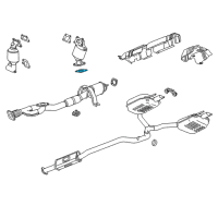OEM 2018 Buick Regal Sportback Preconverter Gasket Diagram - 23496537