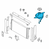 OEM 2015 BMW 528i Coolant Expansion Tank Diagram - 17-13-8-614-293