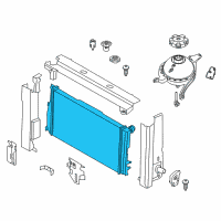 OEM 2016 BMW 528i Center Radiator Diagram - 17-11-8-672-011