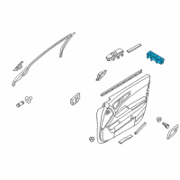 OEM Kia Power Window Main Switch Assembly Diagram - 935703T300AHV