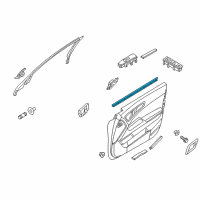 OEM 2016 Kia K900 WEATHERSTRIP-Front Door Belt Inside Diagram - 822313T000