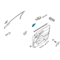 OEM 2017 Kia K900 Front Door Inside Handle Assembly, Left Diagram - 826103T002