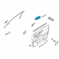 OEM 2015 Kia K900 Power Window Assist Switch Assembly Diagram - 935753T300AHV