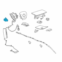 OEM Chevrolet Front Sensor Diagram - 25820342