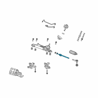 OEM 2008 Acura RDX End Set, Rack Diagram - 53010-STK-A01