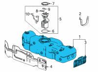 OEM 2022 Cadillac Escalade ESV Fuel Tank Diagram - 84703879