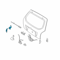 OEM 2007 Hyundai Tucson Lock Assembly-Tail Gate Diagram - 81250-2EA10