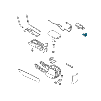 OEM 2011 Lincoln MKZ Lamp Diagram - AH6Z-13E701-A