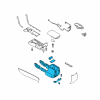 OEM 2011 Lincoln MKZ Console Assembly Diagram - AH6Z-54045A36-AA