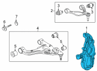 OEM Chevrolet Corvette Knuckle Diagram - 84612177