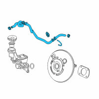 OEM 2016 Acura RLX Tube Assembly, Master Power Diagram - 46402-TY2-A02