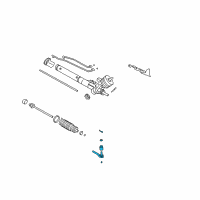 OEM Cadillac DTS Outer Tie Rod Diagram - 19418694