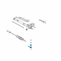OEM Cadillac DeVille Outer Tie Rod Diagram - 19418694