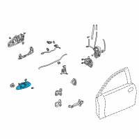 OEM 1998 Honda Accord Case, Left Front Inside (Light Quartz Gray) Diagram - 72165-S82-A01ZB