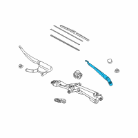 OEM 2011 Lexus HS250h Windshield Wiper Arm Assembly, Left Diagram - 85221-75020