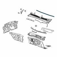 OEM 2021 Cadillac XT4 Rear Weatherstrip Diagram - 84423710