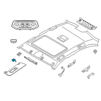 OEM 2020 BMW M340i Countersupport, Sun Visor Diagram - 51-16-7-465-197