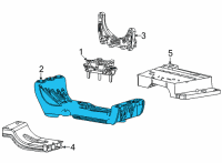 OEM 2021 Jeep Grand Cherokee L CROSSMEMB-Transmission Diagram - 68428575AA