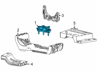 OEM 2021 Jeep Grand Cherokee L INSULATOR-TRANSMISSION MOUNT Diagram - 68375820AA