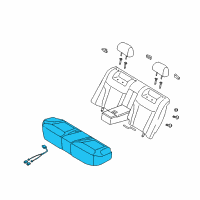 OEM 2007 Kia Amanti Cushion Assembly-Rear Seat Diagram - 891003F600713