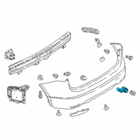 OEM Nissan Sensor Assy Distance Diagram - 28438-7FM0C