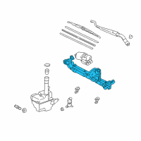 OEM 1997 Lexus ES300 Link Assy, Windshield Wiper Diagram - 85150-33100