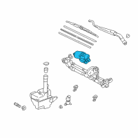 OEM 1998 Lexus ES300 Motor Assy, Windshield Wiper Diagram - 85110-33160