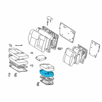 OEM 2007 Toyota 4Runner Seat Cushion Pad Diagram - 71612-35030