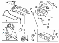 OEM Honda Accord O-Ring Set, Oil Pump Diagram - 15101-5K0-A00