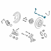 OEM 2019 Buick LaCrosse Rear Speed Sensor Diagram - 84328367