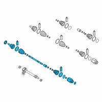 OEM 2017 Hyundai Sonata Shaft Assembly-Drive, LH Diagram - 49500-C2400