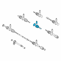 OEM 2017 Kia Optima BOOT KIT-FR AXLE WHE Diagram - 49581C2400SJ