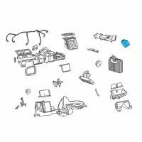 OEM 2002 Jeep Grand Cherokee Seal-A/C EVAPORATOR Diagram - 5061014AA