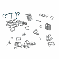 OEM Jeep Grand Cherokee Wiring-Air Conditioning Control Diagram - 5012719AA