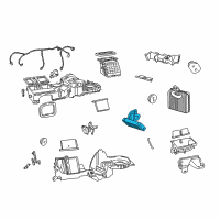 OEM 2001 Jeep Grand Cherokee Cover-Heater Diagram - 5012742AB