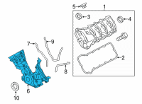 OEM Ford Front Cover Diagram - KR3Z-6019-A