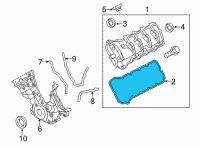 OEM 2022 Ford Mustang Valve Cover Gasket Diagram - KR3Z-6584-A
