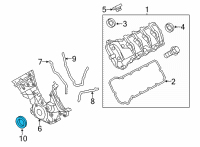 OEM Ford Mustang Front Seal Diagram - KR3Z-6700-A
