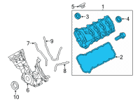 OEM Ford Mustang Valve Cover Diagram - KR3Z-6582-D