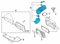 OEM Toyota GR86 Air Inlet Hose Diagram - SU003-10479