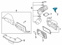 OEM Toyota GR86 Air Mass Sensor Diagram - SU003-08427