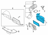 OEM 2022 Toyota GR86 Air Filter Box Diagram - SU00309558