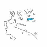 OEM 2007 Cadillac Escalade Module Kit, Inflator Restraint Front Pass Presence (W/ Sensor) Diagram - 25789848