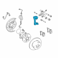 OEM 2002 Toyota Solara Caliper Support Diagram - 47721-06060