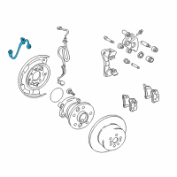 OEM 2002 Toyota Solara Brake Hose Diagram - 90080-94099