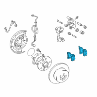 OEM Toyota Solara Rear Pads Diagram - 04466-33060