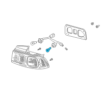 OEM Honda Civic Bulb (12V27W 1156) Diagram - 34903-SB6-671