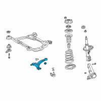 OEM 2001 Toyota Sienna Lower Control Arm Diagram - 48069-08011