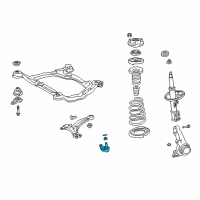 OEM 2002 Lexus RX300 Front Left Lower Suspension Ball Joint Assembly Diagram - 43330-39435