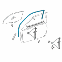 OEM 1999 Toyota RAV4 Run Channel Diagram - 68141-42010